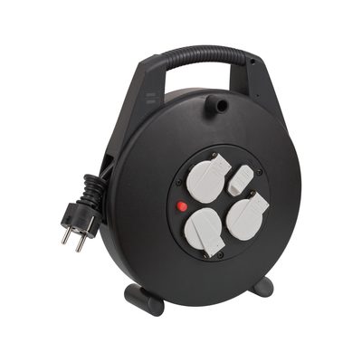 Удлинитель на катушке с ручкой Brennenstuhl Vario-Line, кабель 10 м, 3 розетки, 2 USB (1093200600)